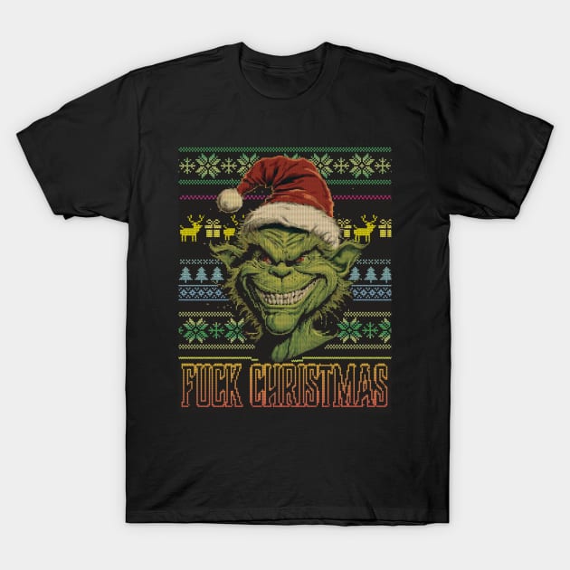 F Christmas T-Shirt by Don Diego